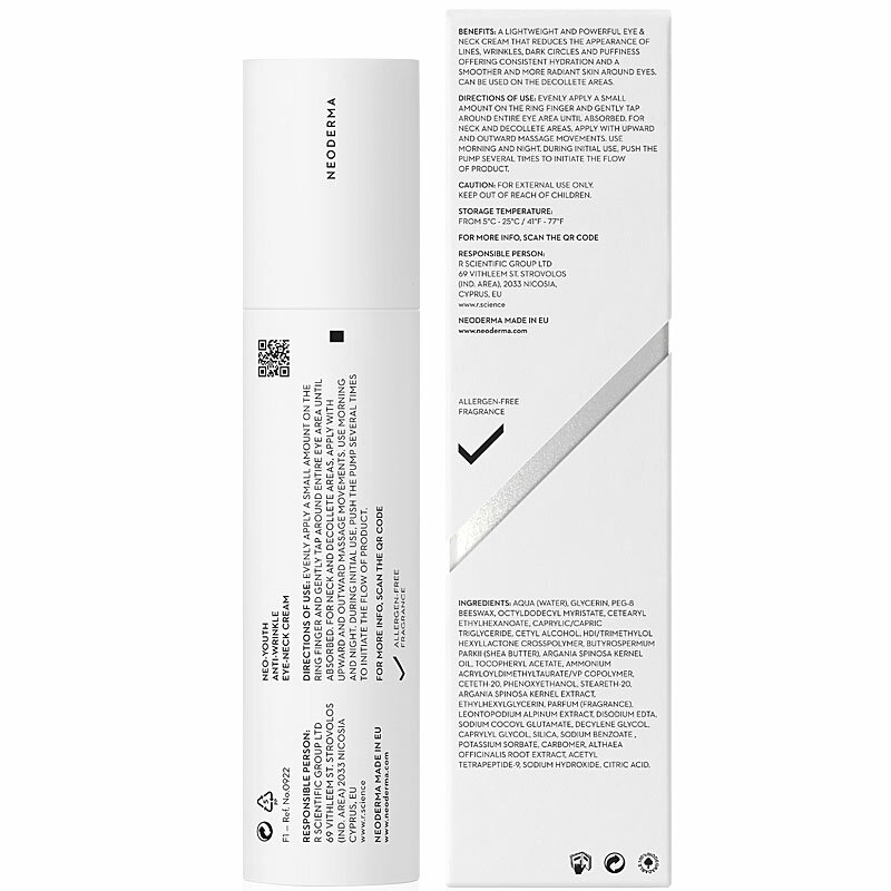 Neoderma Neo-Youth Anti-Wrinkle Eye-Neck Cream [back] 50ml