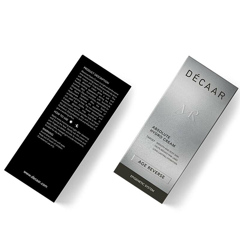Decaar Absolute Hydro Cream verpakking voor en achterkant