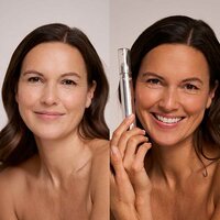 Marc Inbane Perle De Soleil - Tanning Drops NAD+ Booster model voor en na