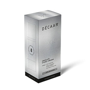 Decaar Absolute Hydro Cream+ 50ml verpakking schuin